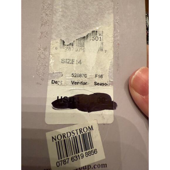 NWT JS Collections Women's Floral Jacquard Maxi Formal Prom Trumpet Dress Size 4 - Picture 7 of 14